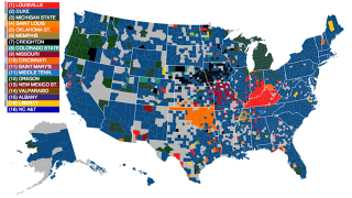 Illustration for article titled The Most Accurate Map of NCAA College Basketball Fandom